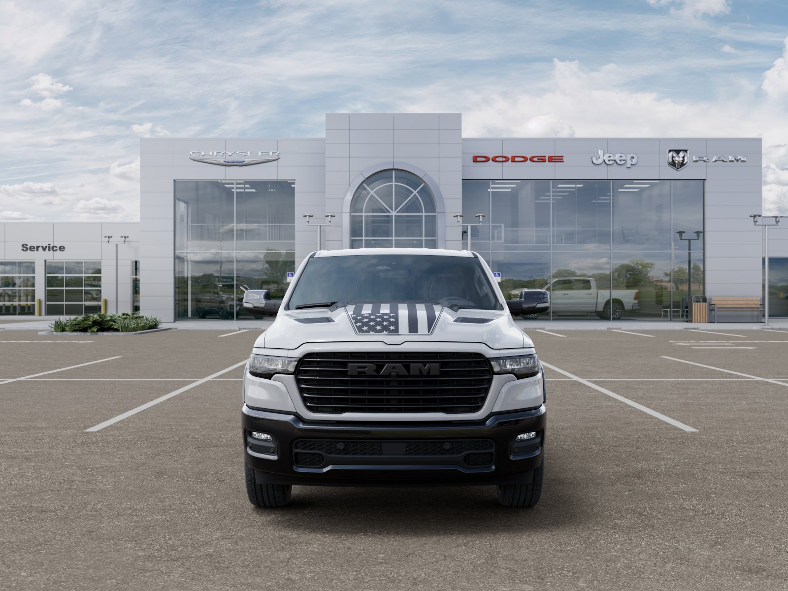 New 2026 Bright White Clear-Coat Exterior Paint RAM Laramie image 38