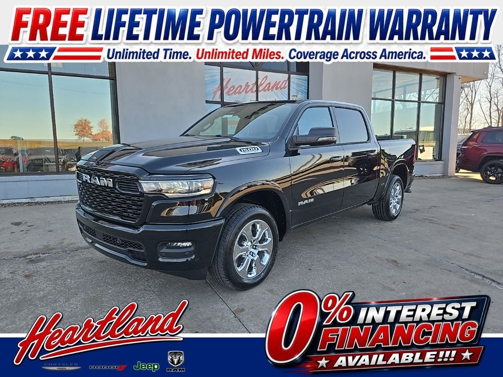 New 2026 Diamond Black Crystal Pearl-Coat Exterior Paint RAM Big Horn/Lone Star image 1