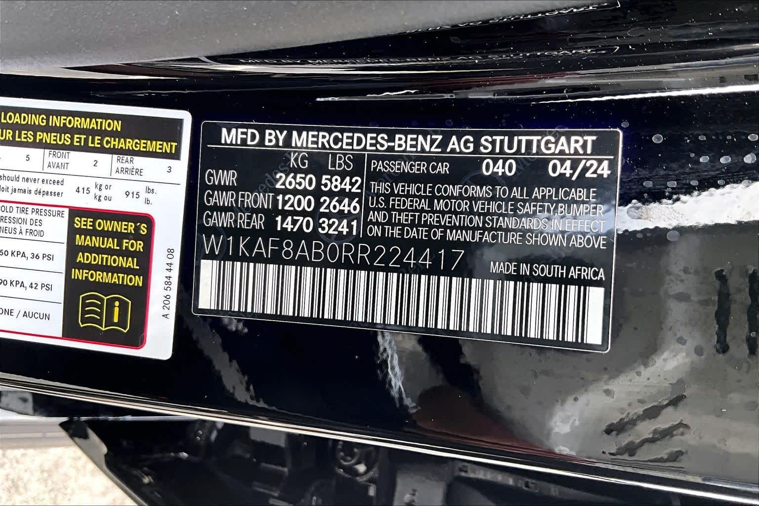 Used 2024 Obsidian Black Metallic Mercedes-Benz AMG® C 63 S E Performance image 64