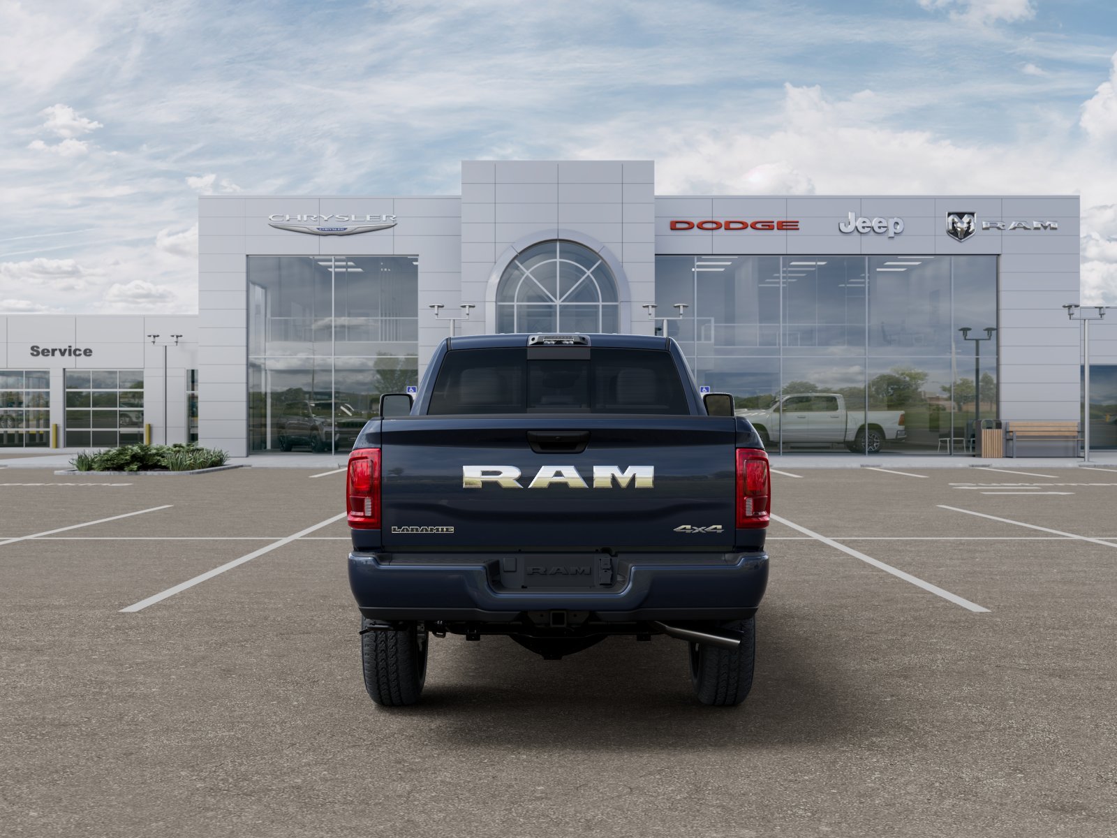 New 2026 Forged Blue Metallic Exterior Paint RAM Laramie image 7
