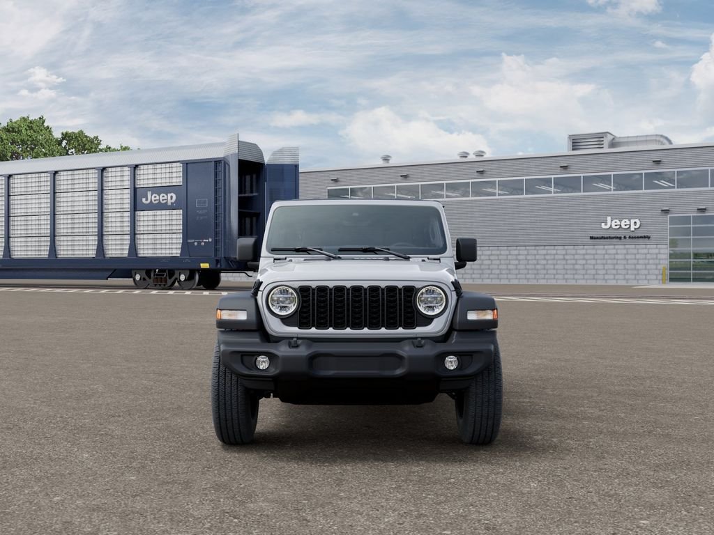 New 2026 Bright White Clear-Coat Exterior Paint Jeep Sport S image 6