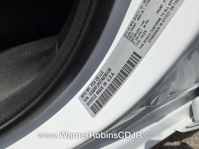 New 2026 Bright White Clear-Coat Exterior Paint RAM Laramie image 17