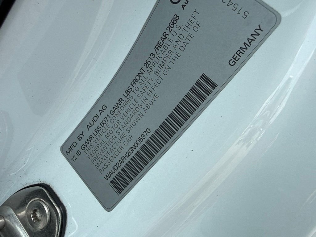 Used 2016 White Audi 2.0T Premium image 11