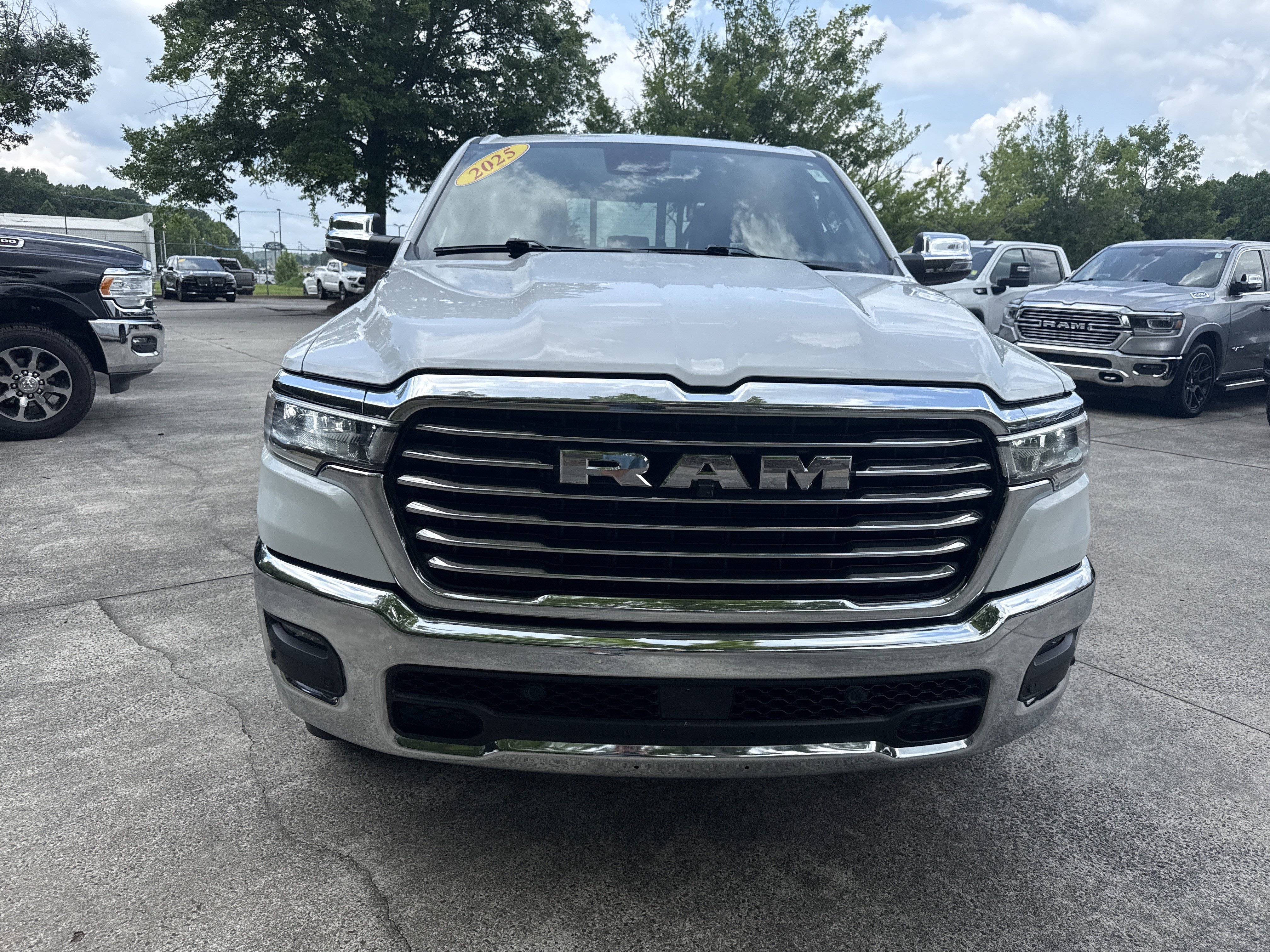 Used 2025 Bright White Clearcoat Ram Laramie image 2
