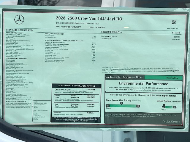 New 2026 Arctic+White Mercedes-Benz Crew 144 WB image 21