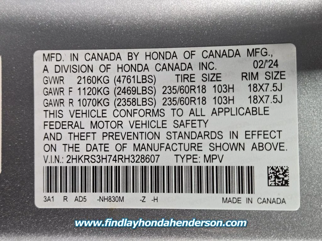 Certified Used 2024 Lunar Silver Metallic Honda EX-L image 14