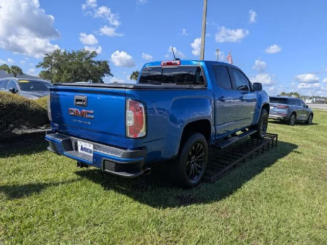 Used 2021 DYNAMIC BLUE METALLIC GMC 2WD Elevation image 3