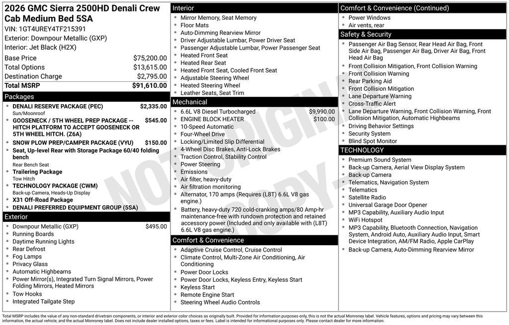 New 2026 Downpour Metallic GMC Denali image 43