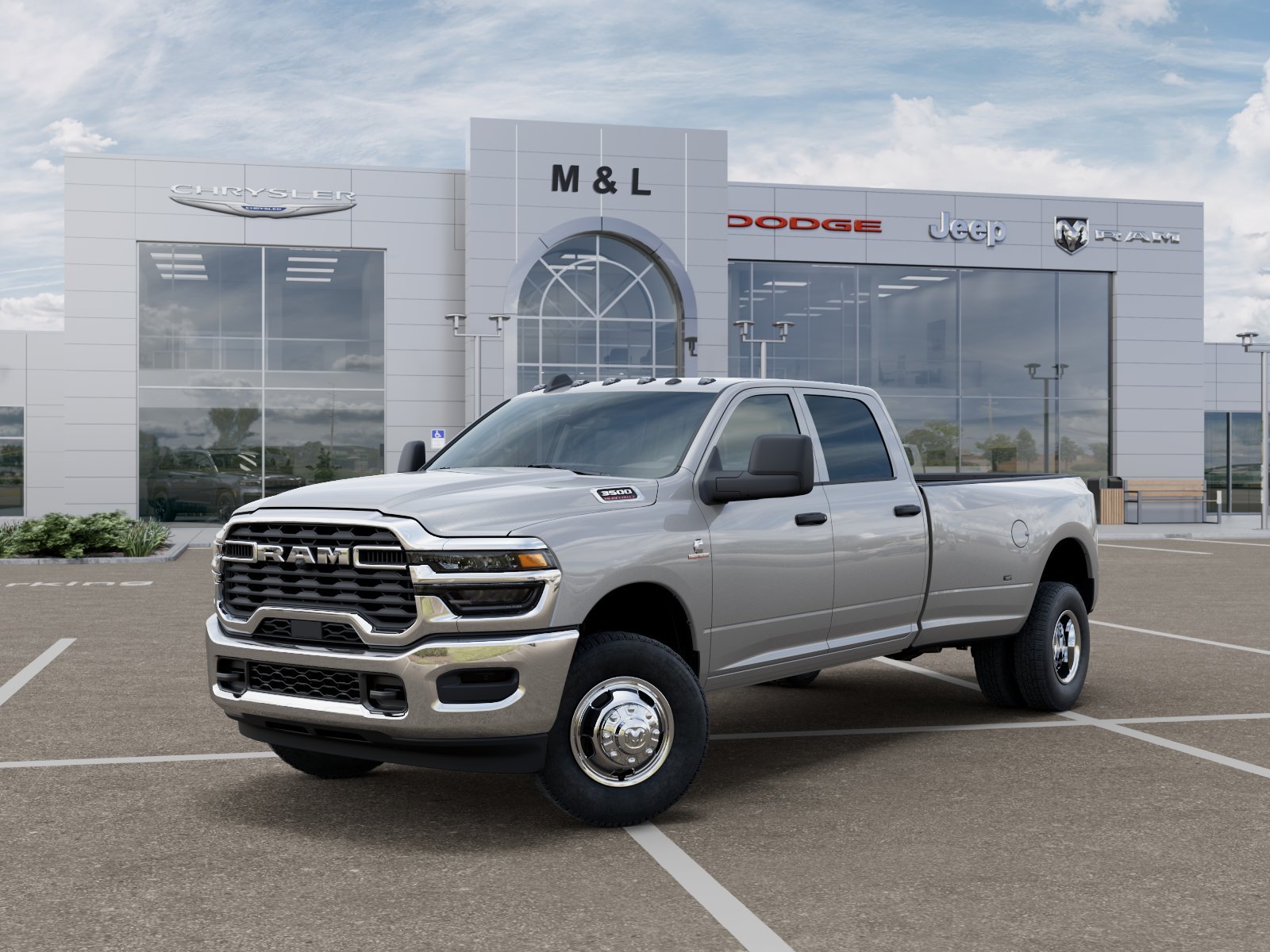 New 2026 Silver-Zynith Exterior Paint RAM Tradesman Crew Cab 4x4 8