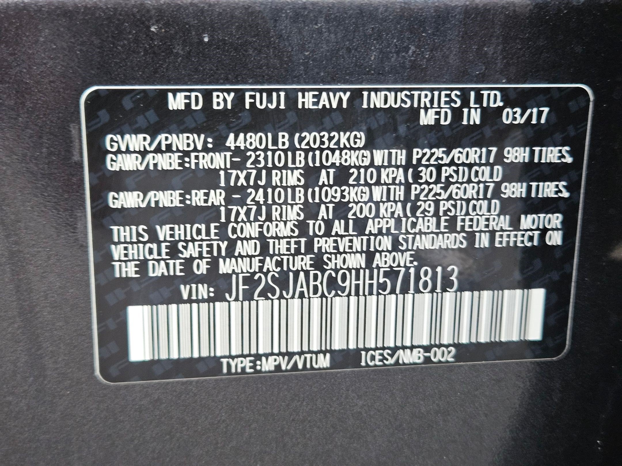 Certified Used 2017 Dark Gray Metallic Subaru 2.5i image 33