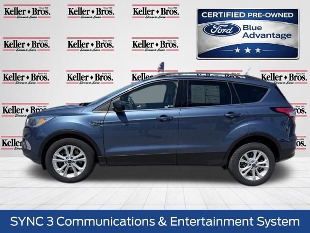 Certified Used 2018 Blue Metallic Ford SE image 4