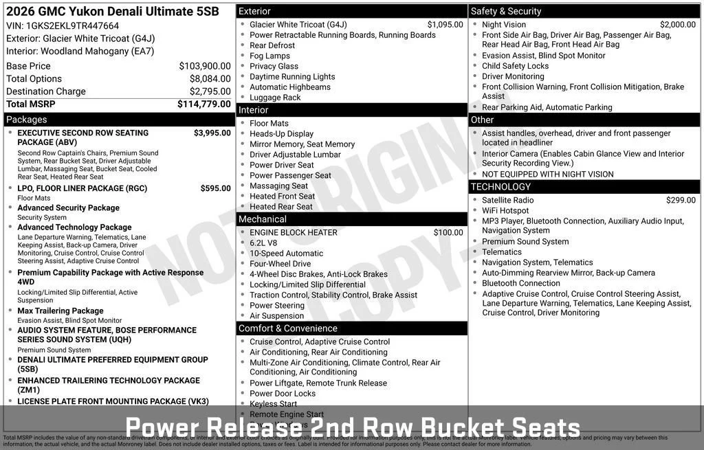 New 2026 GMC Yukon Denali Ultimate, photo 53
