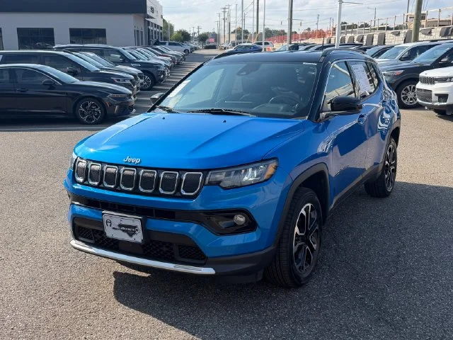 Used 2022 Laser Blue Jeep Limited image 1