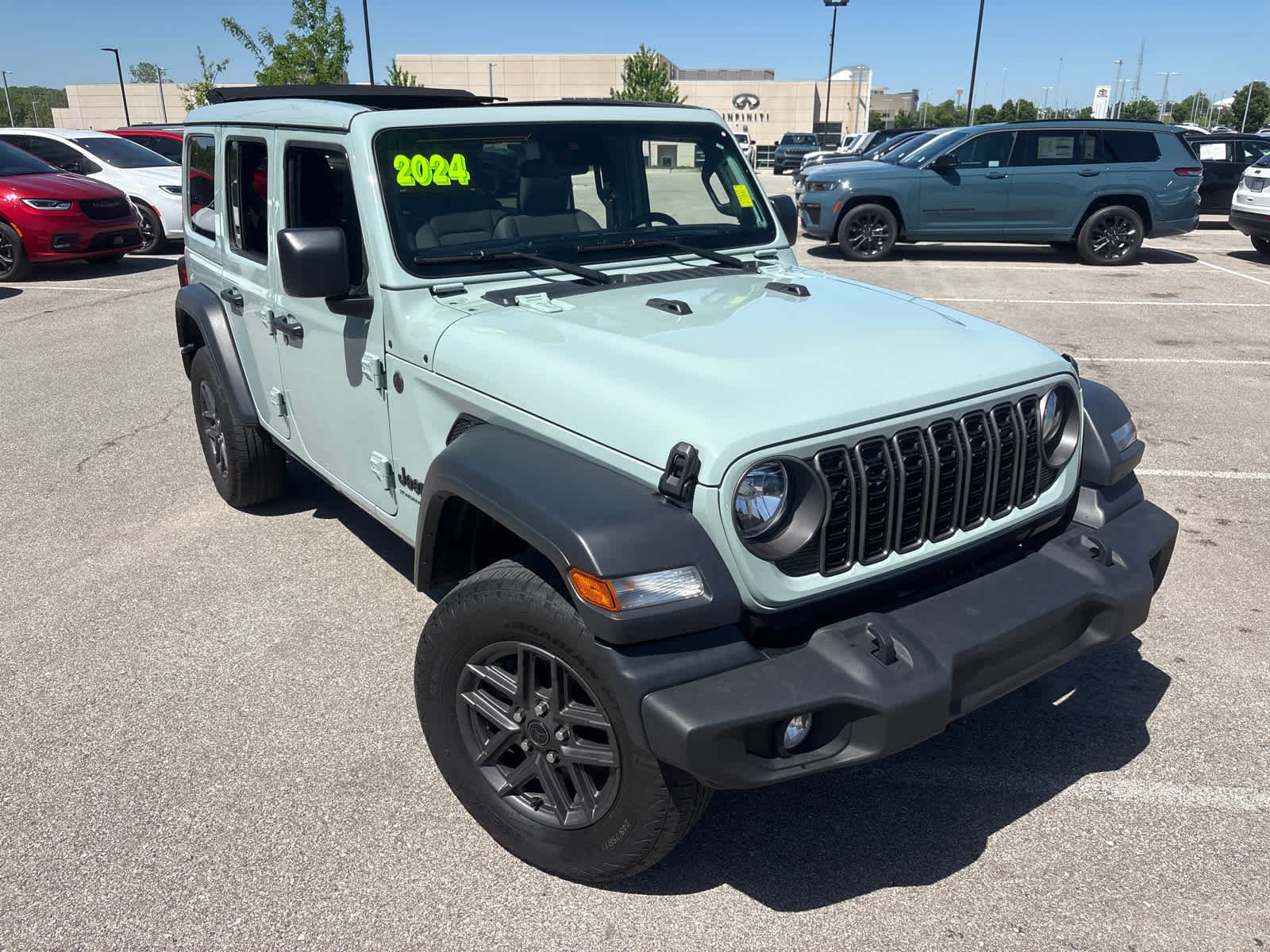 Used 2024 Jeep Wrangler 4-Door Sport S with VIN 1C4PJXDG3RW338238 for sale in Kansas City