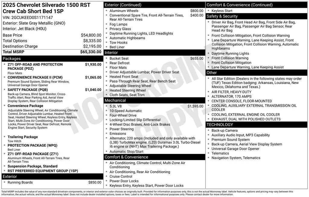 Used 2025 Slate Gray Metallic Chevrolet RST image 7