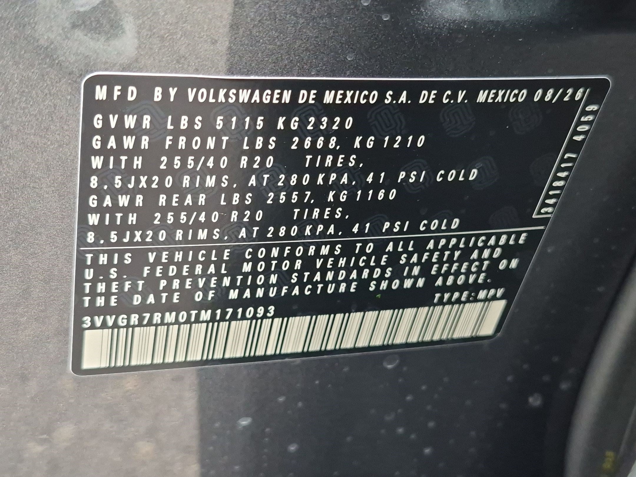 New 2026 Platinum Gray Metallic Volkswagen SE R-Line Black image 16