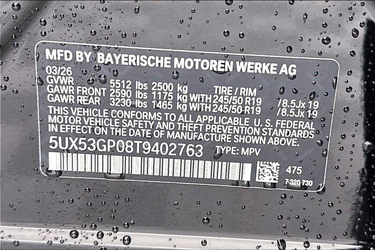 New 2026 Black Sapphire Metallic BMW 30 xDrive image 13
