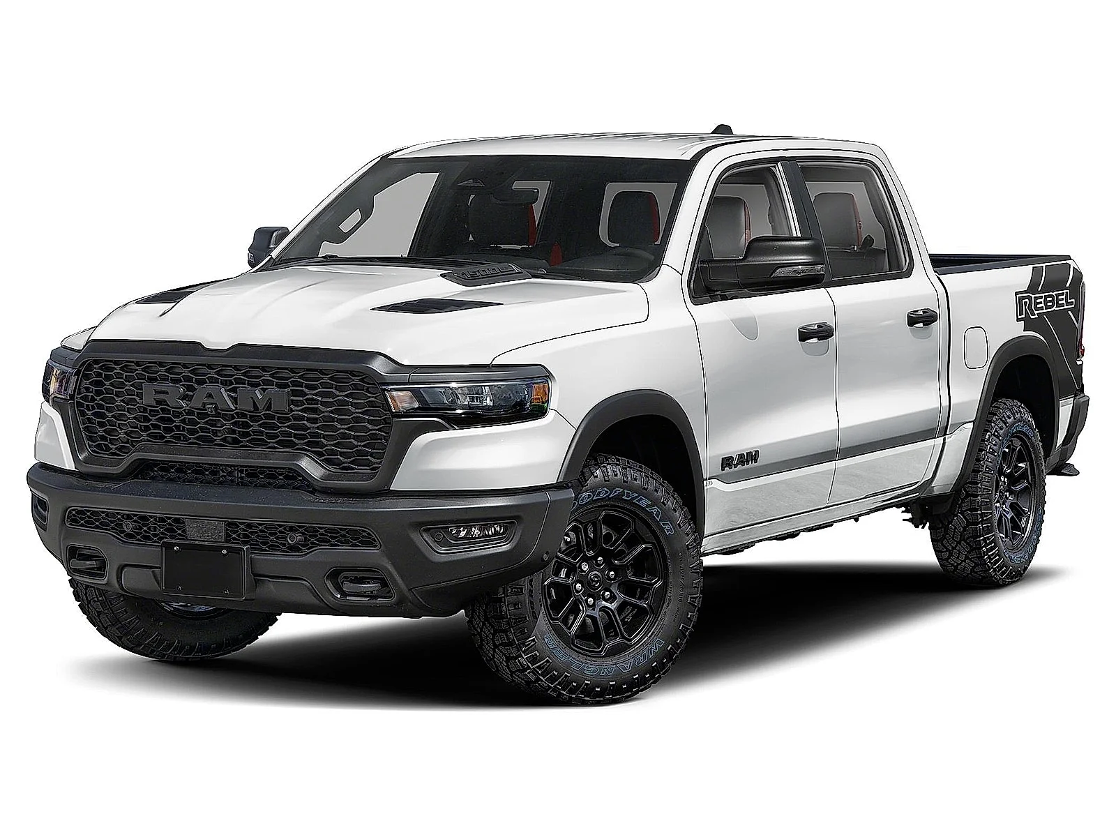 New 2026 Bright White Ram REBEL CREW CAB 4X4 5