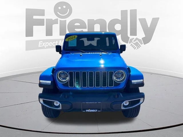 Used 2024 Blue Jeep Sahara image 2