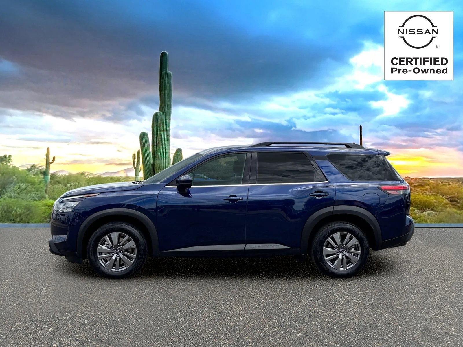 Used 2025 Deep Ocean Blue Pearl Nissan SV image 2