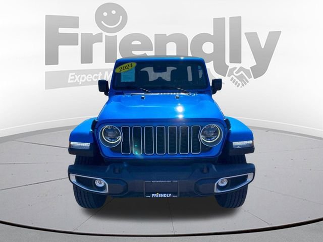 Used 2024 Blue Jeep Sahara image 2