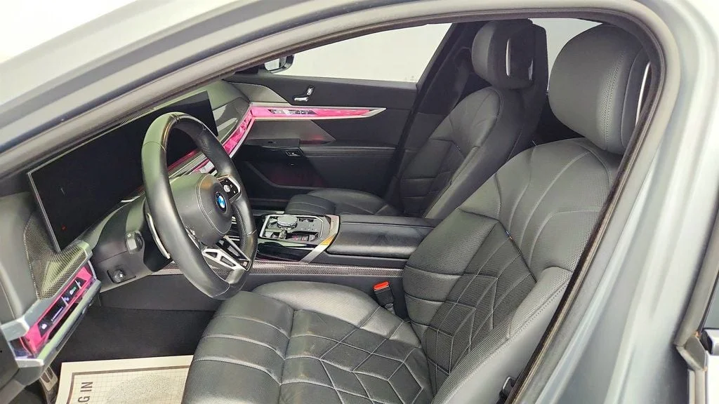 Used 2023 Frozen Pure Grey Metallic BMW 760i xDrive w/ Exec & Driving Assist. Pro & M Sport Pro Packages image 19