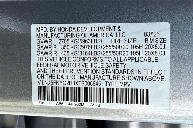 New 2026 Honda Pilot Sport 4D Sport Utility