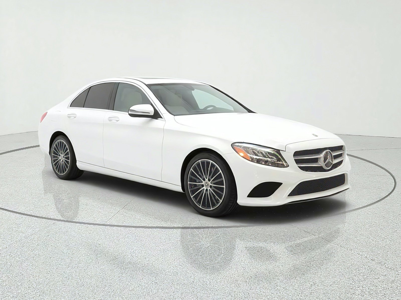 Used 2021 Polar White Mercedes-Benz C 300 Sedan image 3