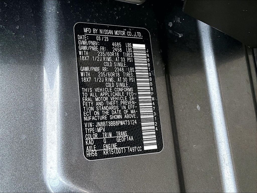 Certified Used 2023 Gray Nissan SV image 34