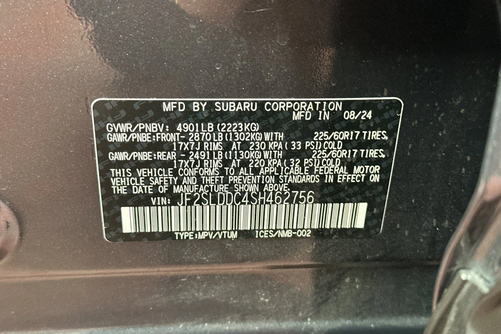 Certified Used 2025 Gray Subaru Premium image 38