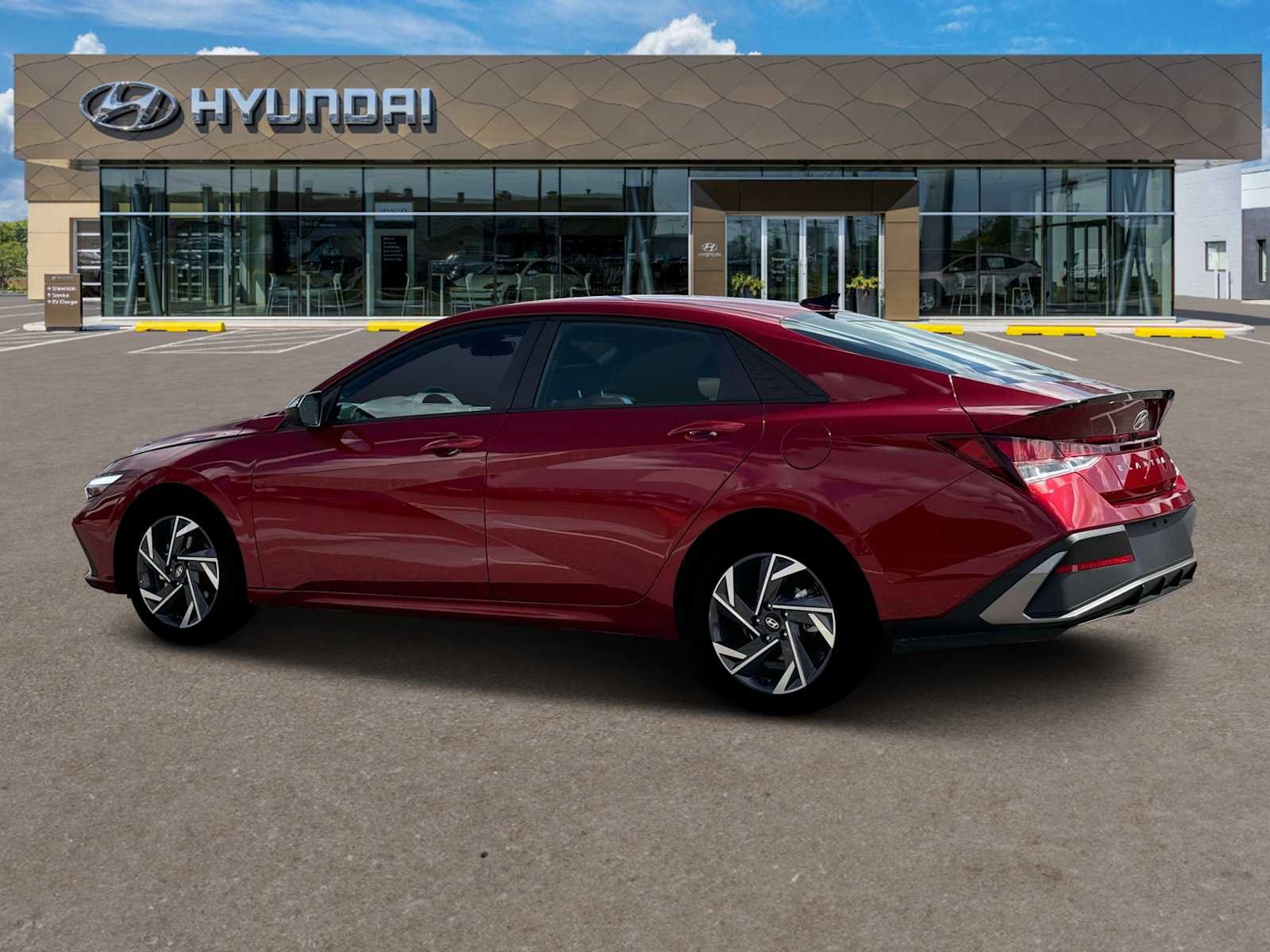 Used 2025 Ultimate Red Hyundai SEL Sport image 4
