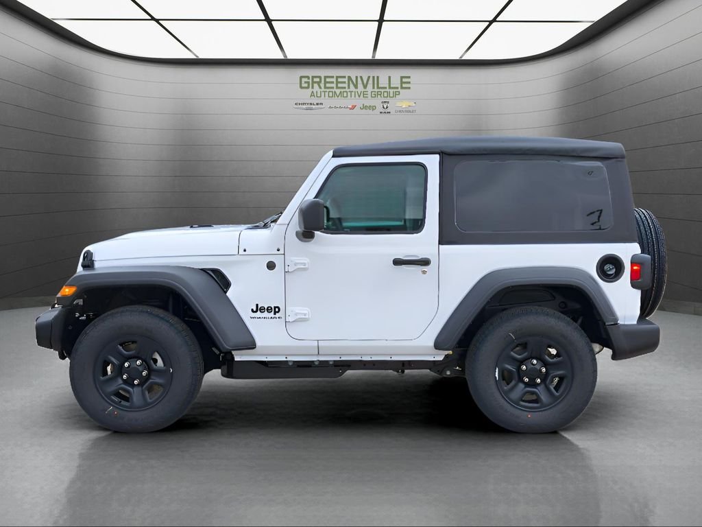 New 2026 Bright White Clear-Coat Exterior Paint Jeep 2DR Sport image 2
