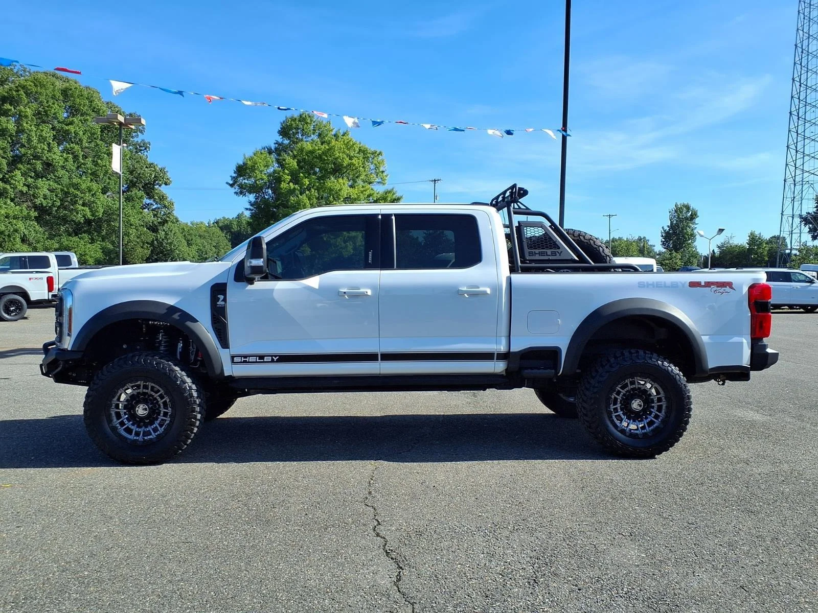 Used 2024 Star White Metallic Tri-Coat Ford LARIAT image 3