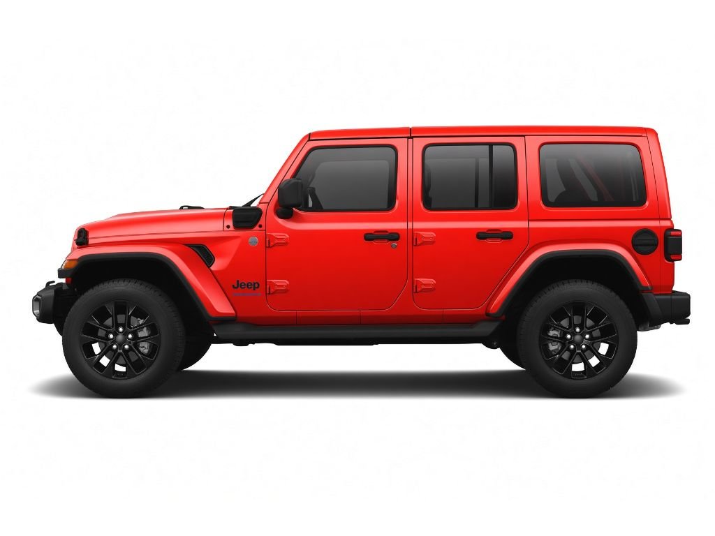 Used 2025 Firecracker Red Clearcoat Jeep Sahara image 3