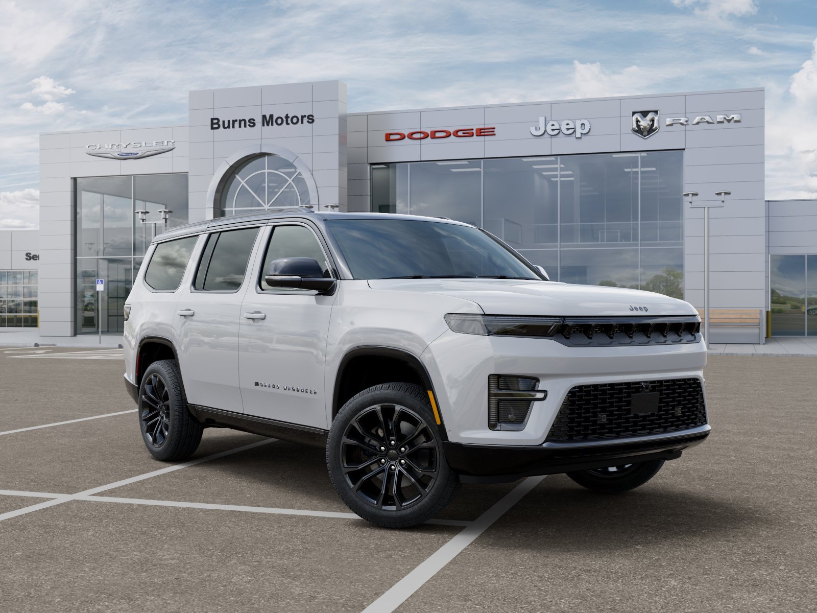 New 2026 Bright White Clear-Coat Exterior Paint Jeep Summit Reserve Black image 31