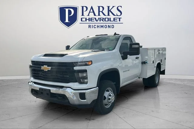 New 2025 Summit White Chevrolet Work Truck image 3