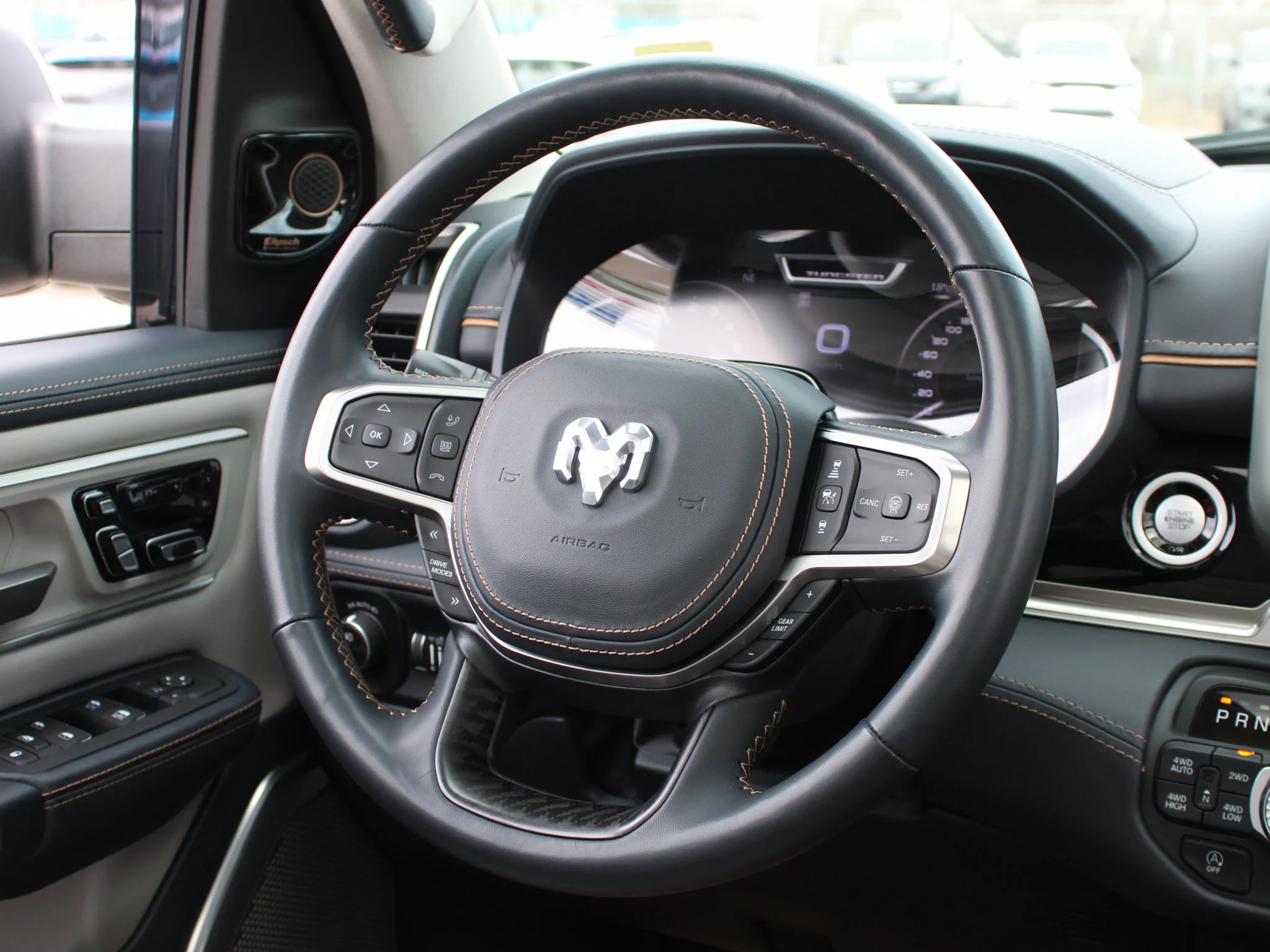 Certified Used 2025 Black RAM Tungsten * 540 HP | RamBox | Heated/Vented Massage Seats | Apple CarPlay | Head-Up Display | 3M PPF image 6