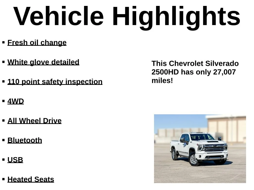 Used 2024 White Chevrolet High Country image 35