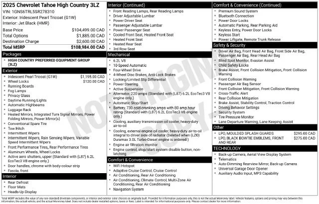 Certified Used 2025 Iridescent Pearl Tricoat Chevrolet High Country image 42