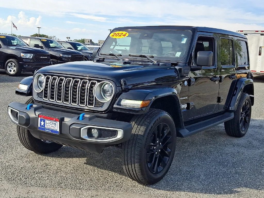 Used 2024 Black Jeep Sahara 4xe image 5