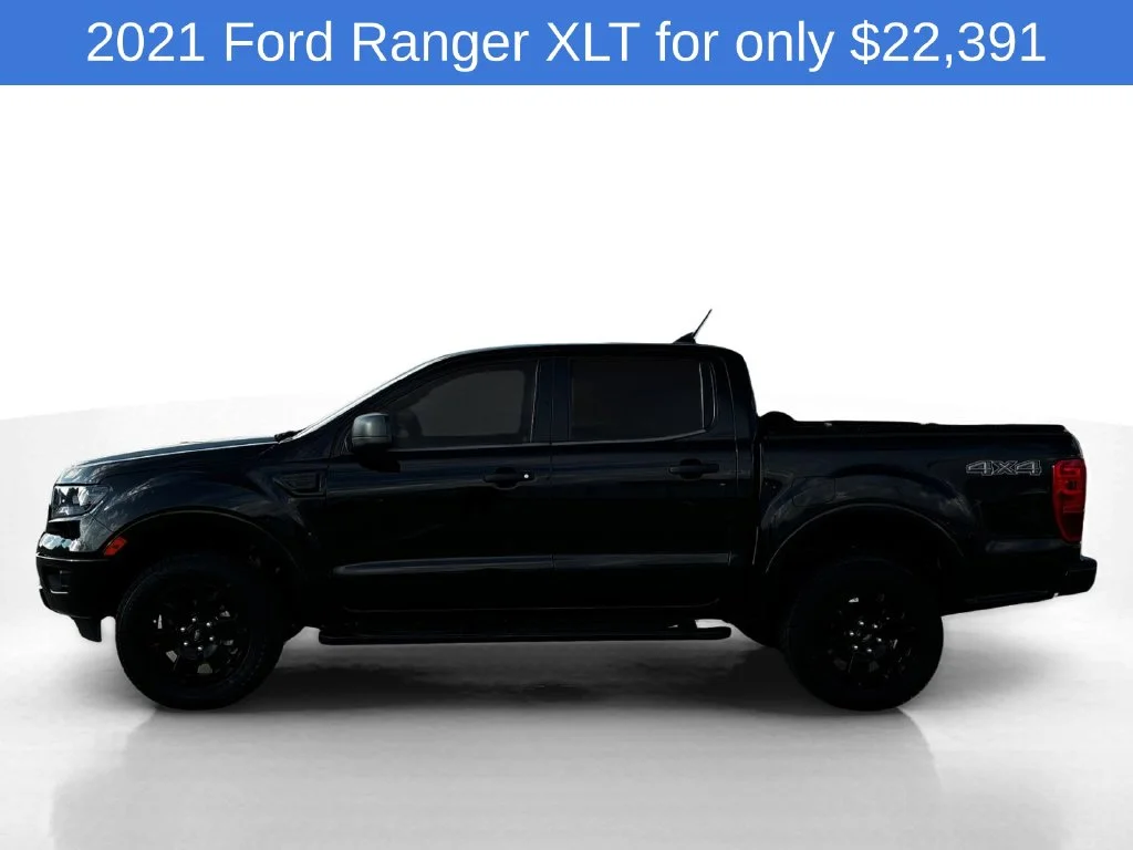 Used 2021 Black Ford XLT image 2
