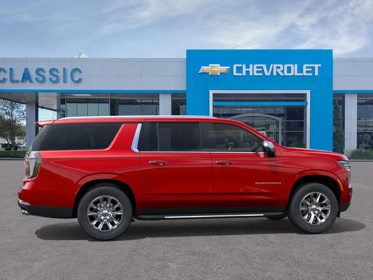 2026 Chevrolet Suburban Premier Red at Classic Elite Chevrolet Sugar Land