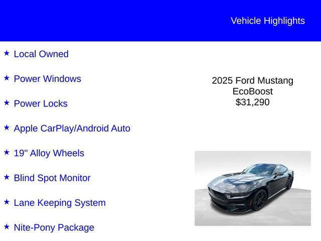 Certified Used 2025 Shadow Black Ford EcoBoost image 2