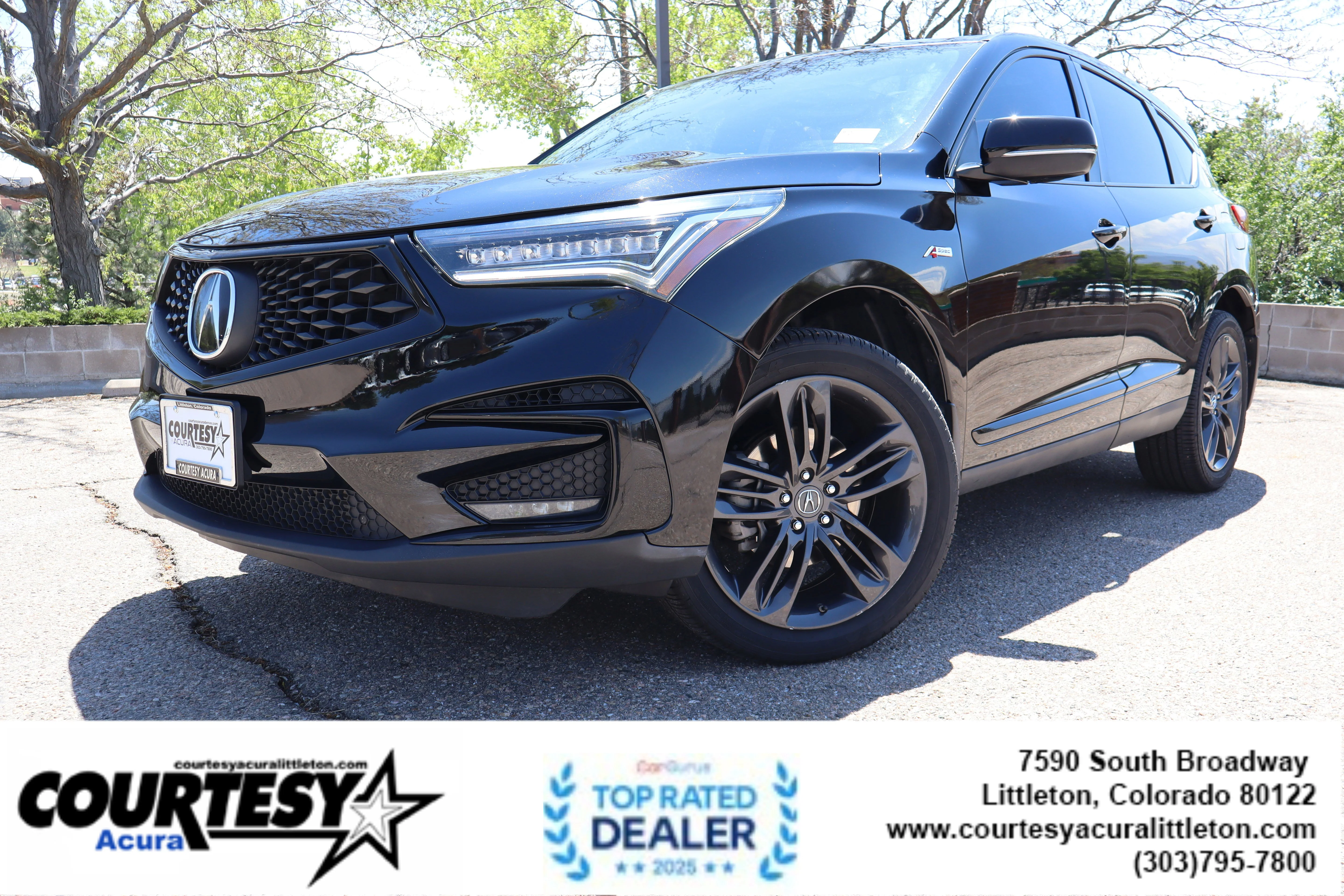 Used 2021 Majestic Black Pearl Acura SH-AWD A-Spec image 1