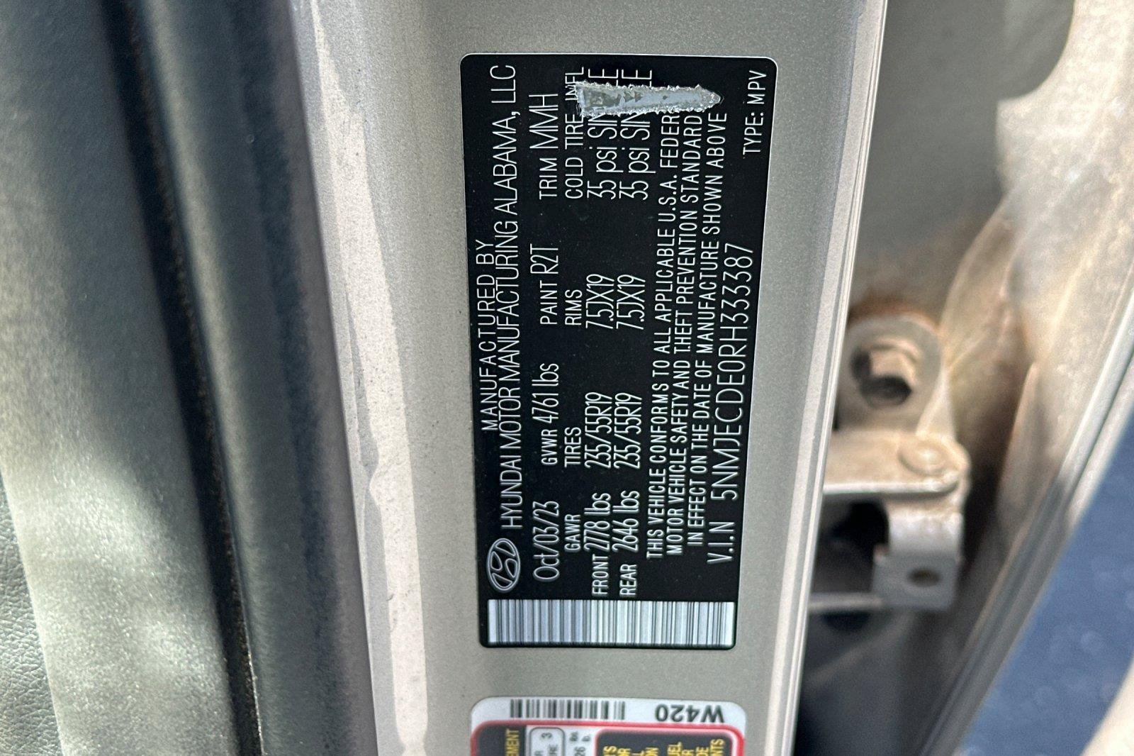 Certified Used 2024 Shimmering Silver Hyundai Limited image 29