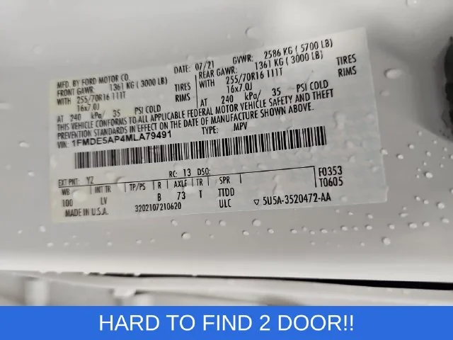 Used 2021 White Ford Base image 33