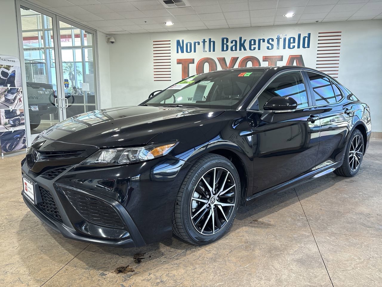 Certified Used 2024 Midnight Black Metallic Toyota SE image 1