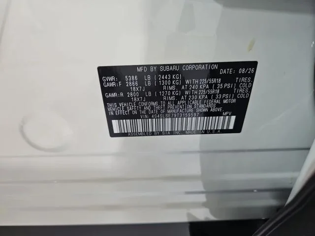 New 2026 CRYSTAL WHITE PEARL Subaru Premium Hybrid image 30