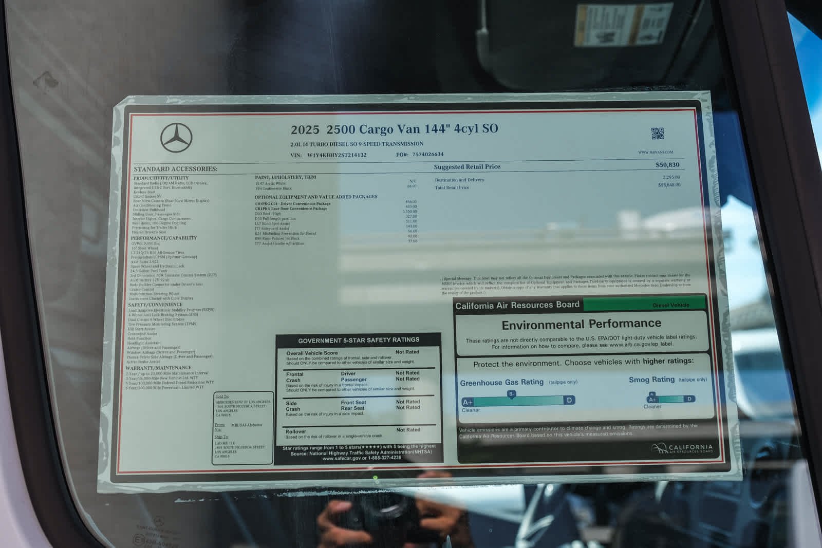New 2025 Arctic+White Mercedes-Benz Cargo 144 WB  RWD 2.0L 4-Cylinder image 29