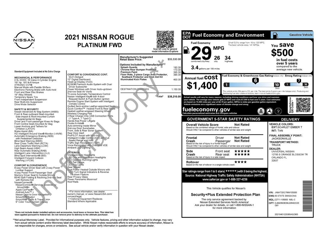 2021 Nissan Rogue Platinum - Photo 33
